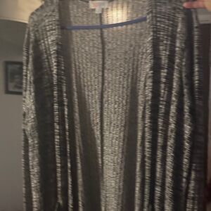 LuLaRoe Black and Gray Cardigan